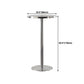 Metal Industrial Round Dining Table Steel Top Table with Pedestal Base Clearhalo 'Dining Tables & Seating' 'Dining Tables' 'dining_table' 'furn' 'furn_dining_table' 'Furniture' 'furniture_dining_table' 'Kitchen & Dining Furniture' 5086151