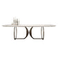 Rectangle Double Pedestal Furniture Luxury Style Stone Dining Room Collection Clearhalo 'Dining Tables & Seating' 'Dining Tables' 'dining_table' 'furn' 'furn_dining_table' 'Furniture' 'furniture_dining_table' 'Kitchen & Dining Furniture' 5086156