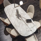 Rectangle Double Pedestal Furniture Luxury Style Stone Dining Room Collection Clearhalo 'Dining Tables & Seating' 'Dining Tables' 'dining_table' 'furn' 'furn_dining_table' 'Furniture' 'furniture_dining_table' 'Kitchen & Dining Furniture' 5086160