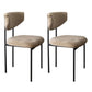 Dining Room Side Chairs Modern Velvet Kitchen Chair for Home Beige 2 Piece Set Clearhalo 'Dining Chairs' 'Dining Tables & Seating' 'dining_chair' 'furn' 'furn_dining_chair' 'Furniture' 'furniture_dining_chair' 'Kitchen & Dining Furniture' 5086174