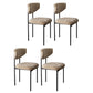 Dining Room Side Chairs Modern Velvet Kitchen Chair for Home Beige 4 Piece Set Clearhalo 'Dining Chairs' 'Dining Tables & Seating' 'dining_chair' 'furn' 'furn_dining_chair' 'Furniture' 'furniture_dining_chair' 'Kitchen & Dining Furniture' 5086175