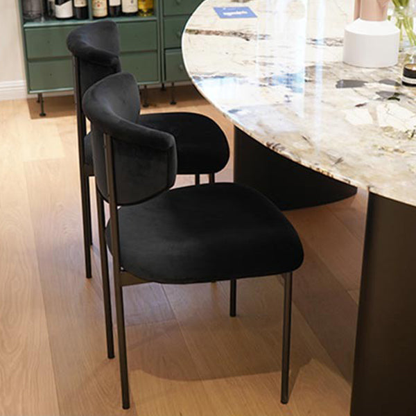 Dining Room Side Chairs Modern Velvet Kitchen Chair for Home Clearhalo 'Dining Chairs' 'Dining Tables & Seating' 'dining_chair' 'furn' 'furn_dining_chair' 'Furniture' 'furniture_dining_chair' 'Kitchen & Dining Furniture' 5086176