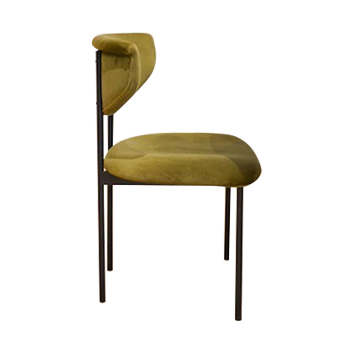 Dining Room Side Chairs Modern Velvet Kitchen Chair for Home Yellow-Green 1 Piece Clearhalo 'Dining Chairs' 'Dining Tables & Seating' 'dining_chair' 'furn' 'furn_dining_chair' 'Furniture' 'furniture_dining_chair' 'Kitchen & Dining Furniture' 5086184