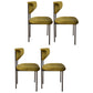 Dining Room Side Chairs Modern Velvet Kitchen Chair for Home Yellow-Green 4 Piece Set Clearhalo 'Dining Chairs' 'Dining Tables & Seating' 'dining_chair' 'furn' 'furn_dining_chair' 'Furniture' 'furniture_dining_chair' 'Kitchen & Dining Furniture' 5086186