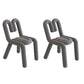 Contemporary Style Side Chair Velvet Open Back Dining Side Chair Grey 2 Piece Set Clearhalo 'Dining Chairs' 'Dining Tables & Seating' 'dining_chair' 'furn' 'furn_dining_chair' 'Furniture' 'furniture_dining_chair' 'Kitchen & Dining Furniture' 5086215