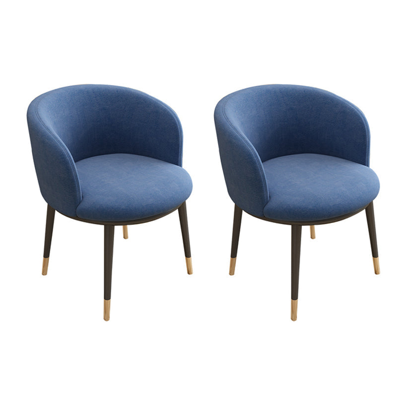 Faux Leather Contemporary Dining Chair with 4 Legs Matte Finish Solid Back Chair Blue 2 Piece Set Clearhalo 'Dining Chairs' 'Dining Tables & Seating' 'dining_chair' 'furn' 'furn_dining_chair' 'Furniture' 'furniture_dining_chair' 'Kitchen & Dining Furniture' 5086248