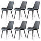 Metal Industrial Dining Chair Metallic Finish Solid Back Indoor Chair Grey 6 Piece Set Clearhalo 'Dining Chairs' 'Dining Tables & Seating' 'dining_chair' 'furn' 'furn_dining_chair' 'Furniture' 'furniture_dining_chair' 'Kitchen & Dining Furniture' 5086284