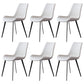 Metal Industrial Dining Chair Metallic Finish Solid Back Indoor Chair White 6 Piece Set Clearhalo 'Dining Chairs' 'Dining Tables & Seating' 'dining_chair' 'furn' 'furn_dining_chair' 'Furniture' 'furniture_dining_chair' 'Kitchen & Dining Furniture' 5086290