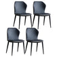 Contemporary Home Upholstered Side Chair Metallic Finish Wingback Dining Chair Blue 4 Piece Set Clearhalo 'Dining Chairs' 'Dining Tables & Seating' 'dining_chair' 'furn' 'furn_dining_chair' 'Furniture' 'furniture_dining_chair' 'Kitchen & Dining Furniture' 5086301