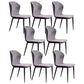 Contemporary Home Upholstered Side Chair Metallic Finish Wingback Dining Chair Cream Gray 8 Piece Set Clearhalo 'Dining Chairs' 'Dining Tables & Seating' 'dining_chair' 'furn' 'furn_dining_chair' 'Furniture' 'furniture_dining_chair' 'Kitchen & Dining Furniture' 5086307