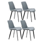 Metal Industrial Dining Chair with Black Legs Metallic Finish Solid Back Side Chair Light Blue 4 Piece Set Clearhalo 'Dining Chairs' 'Dining Tables & Seating' 'dining_chair' 'furn' 'furn_dining_chair' 'Furniture' 'furniture_dining_chair' 'Kitchen & Dining Furniture' 5086351