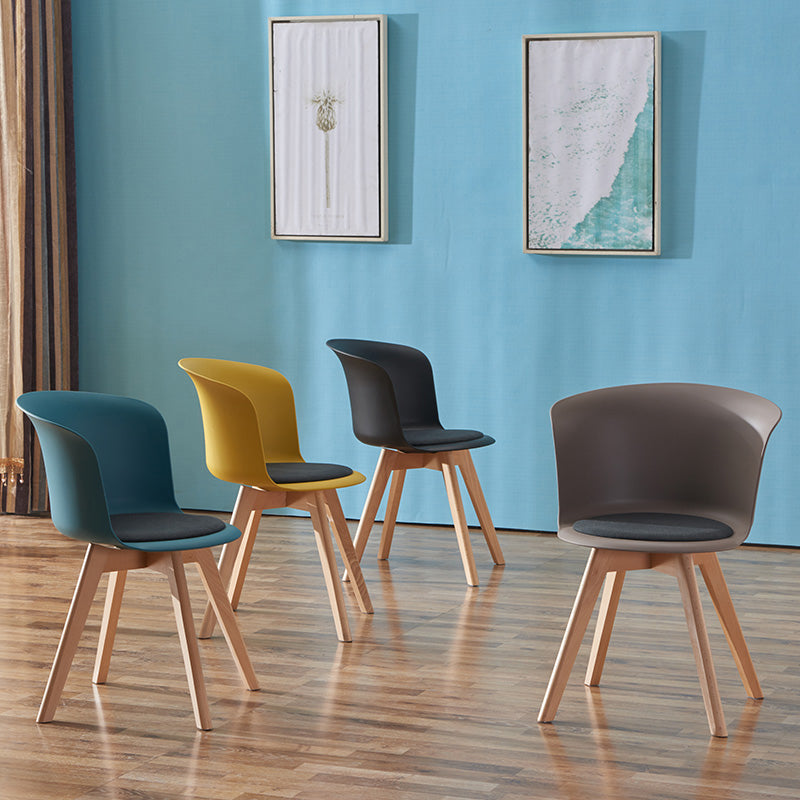 Contemporary Style Side Chair Oak Solid Wood Dining Side Chair Clearhalo 'Dining Chairs' 'Dining Tables & Seating' 'dining_chair' 'furn' 'furn_dining_chair' 'Furniture' 'furniture_dining_chair' 'Kitchen & Dining Furniture' 5086381