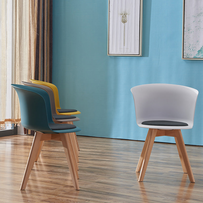 Contemporary Style Side Chair Oak Solid Wood Dining Side Chair Clearhalo 'Dining Chairs' 'Dining Tables & Seating' 'dining_chair' 'furn' 'furn_dining_chair' 'Furniture' 'furniture_dining_chair' 'Kitchen & Dining Furniture' 5086383