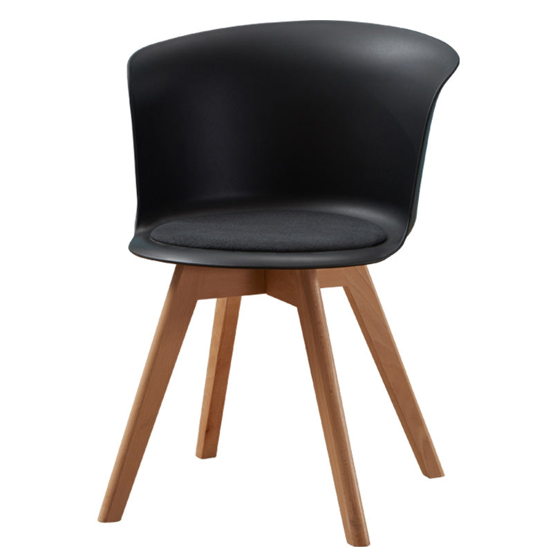 Contemporary Style Side Chair Oak Solid Wood Dining Side Chair Clearhalo 'Dining Chairs' 'Dining Tables & Seating' 'dining_chair' 'furn' 'furn_dining_chair' 'Furniture' 'furniture_dining_chair' 'Kitchen & Dining Furniture' 5086386