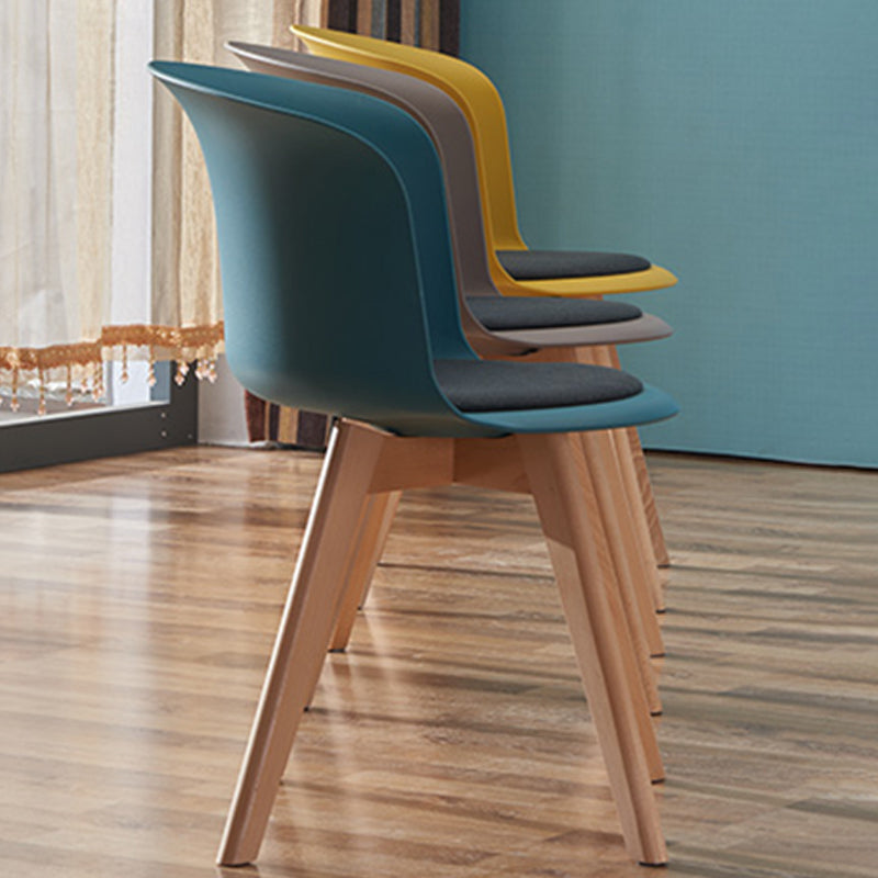 Contemporary Style Side Chair Oak Solid Wood Dining Side Chair Clearhalo 'Dining Chairs' 'Dining Tables & Seating' 'dining_chair' 'furn' 'furn_dining_chair' 'Furniture' 'furniture_dining_chair' 'Kitchen & Dining Furniture' 5086395