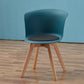 Contemporary Style Side Chair Oak Solid Wood Dining Side Chair Blue 1 Piece Clearhalo 'Dining Chairs' 'Dining Tables & Seating' 'dining_chair' 'furn' 'furn_dining_chair' 'Furniture' 'furniture_dining_chair' 'Kitchen & Dining Furniture' 5086403
