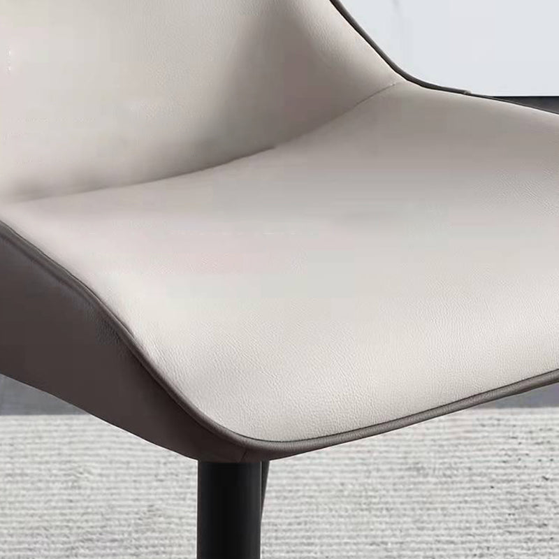 Dining Room Armless Chairs Modern Faux Leather Kitchen Chair for Home Clearhalo 'Dining Chairs' 'Dining Tables & Seating' 'dining_chair' 'furn' 'furn_dining_chair' 'Furniture' 'furniture_dining_chair' 'Kitchen & Dining Furniture' 5086422