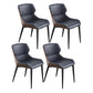 Dining Room Armless Chairs Modern Faux Leather Kitchen Chair for Home Blue 4 Piece Set Clearhalo 'Dining Chairs' 'Dining Tables & Seating' 'dining_chair' 'furn' 'furn_dining_chair' 'Furniture' 'furniture_dining_chair' 'Kitchen & Dining Furniture' 5086423