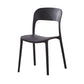 Glam Style Open Back Chair Plastic Stackable Dining Chair for Indoor Clearhalo 'Dining Chairs' 'Dining Tables & Seating' 'dining_chair' 'furn' 'furn_dining_chair' 'Furniture' 'furniture_dining_chair' 'Kitchen & Dining Furniture' 5086462