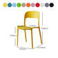 Glam Style Open Back Chair Plastic Stackable Dining Chair for Indoor Clearhalo 'Dining Chairs' 'Dining Tables & Seating' 'dining_chair' 'furn' 'furn_dining_chair' 'Furniture' 'furniture_dining_chair' 'Kitchen & Dining Furniture' 5086476