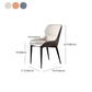 Contemporary Home Faux Leather Side Chair Metallic Finish Wingback Dining Chair Clearhalo 'Dining Chairs' 'Dining Tables & Seating' 'dining_chair' 'furn' 'furn_dining_chair' 'Furniture' 'furniture_dining_chair' 'Kitchen & Dining Furniture' 5086496