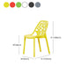Glam Style Open Back Side Chair Plastic Stackable Dining Chair Clearhalo 'Dining Chairs' 'Dining Tables & Seating' 'dining_chair' 'furn' 'furn_dining_chair' 'Furniture' 'furniture_dining_chair' 'Kitchen & Dining Furniture' 5086544