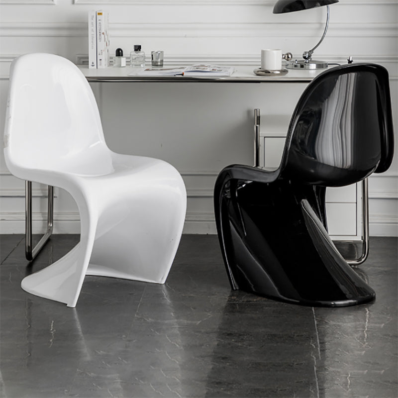 Glam Style Dining Side Chair Plastic Stackable Dining Chair for Indoor Clearhalo 'Dining Chairs' 'Dining Tables & Seating' 'dining_chair' 'Furniture' 'furniture_dining_chair' 'Kitchen & Dining Furniture' 5086548