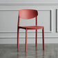 Plastic Contemporary Armless Chair Open Back Dining Kitchen Room Chair Red 1 Piece Clearhalo 'Dining Chairs' 'Dining Tables & Seating' 'dining_chair' 'Furniture' 'furniture_dining_chair' 'Kitchen & Dining Furniture' 5086574