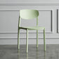 Plastic Contemporary Armless Chair Open Back Dining Kitchen Room Chair Green 1 Piece Clearhalo 'Dining Chairs' 'Dining Tables & Seating' 'dining_chair' 'Furniture' 'furniture_dining_chair' 'Kitchen & Dining Furniture' 5086592