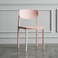 Plastic Contemporary Armless Chair Open Back Dining Kitchen Room Chair Pink 1 Piece Clearhalo 'Dining Chairs' 'Dining Tables & Seating' 'dining_chair' 'Furniture' 'furniture_dining_chair' 'Kitchen & Dining Furniture' 5086601