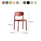 Plastic Contemporary Armless Chair Open Back Dining Kitchen Room Chair Clearhalo 'Dining Chairs' 'Dining Tables & Seating' 'dining_chair' 'Furniture' 'furniture_dining_chair' 'Kitchen & Dining Furniture' 5086604