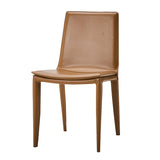 Faux Leather Modern Dining Room Chair Matte Finish Solid Back Dining Armless Chair Clearhalo 'Dining Chairs' 'Dining Tables & Seating' 'dining_chair' 'furn' 'furn_dining_chair' 'Furniture' 'furniture_dining_chair' 'Kitchen & Dining Furniture' 5086614