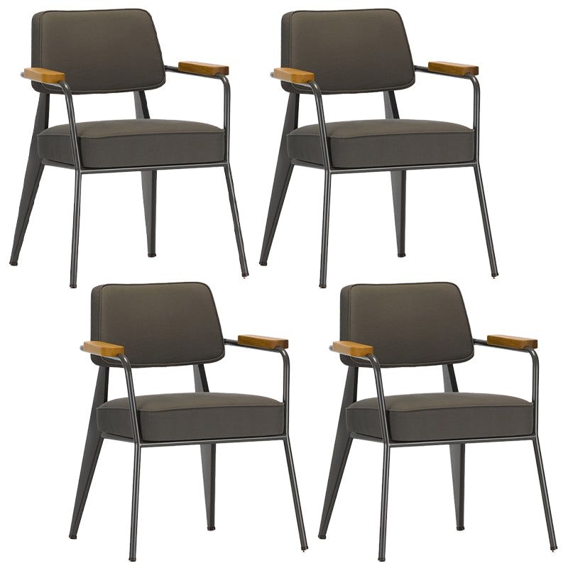 Dining Room Side Chairs Contemporary Metal Kitchen Chair for Home Green With Arms Set of 4 Clearhalo 'Dining Chairs' 'Dining Tables & Seating' 'dining_chair' 'Furniture' 'furniture_dining_chair' 'Kitchen & Dining Furniture' 5086650