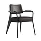 Dining Room Side Chairs Contemporary Metal Kitchen Chair for Home Black With Arms 1 Piece Clearhalo 'Dining Chairs' 'Dining Tables & Seating' 'dining_chair' 'Furniture' 'furniture_dining_chair' 'Kitchen & Dining Furniture' 5086657