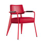 Dining Room Side Chairs Contemporary Metal Kitchen Chair for Home Red With Arms 1 Piece Clearhalo 'Dining Chairs' 'Dining Tables & Seating' 'dining_chair' 'Furniture' 'furniture_dining_chair' 'Kitchen & Dining Furniture' 5086662