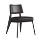 Dining Room Side Chairs Contemporary Metal Kitchen Chair for Home Black Armless 1 Piece Clearhalo 'Dining Chairs' 'Dining Tables & Seating' 'dining_chair' 'Furniture' 'furniture_dining_chair' 'Kitchen & Dining Furniture' 5086677