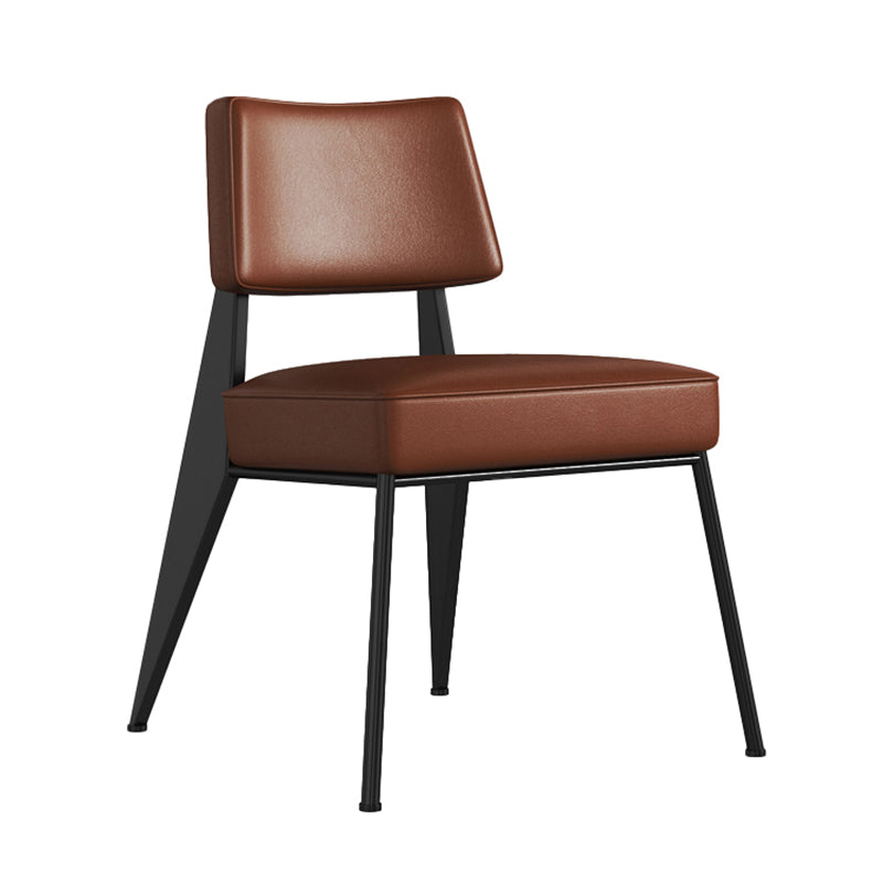 Dining Room Side Chairs Contemporary Metal Kitchen Chair for Home Coffee Armless 1 Piece Clearhalo 'Dining Chairs' 'Dining Tables & Seating' 'dining_chair' 'Furniture' 'furniture_dining_chair' 'Kitchen & Dining Furniture' 5086686