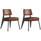 Dining Room Side Chairs Contemporary Metal Kitchen Chair for Home Coffee Armless Set of 2 Clearhalo 'Dining Chairs' 'Dining Tables & Seating' 'dining_chair' 'Furniture' 'furniture_dining_chair' 'Kitchen & Dining Furniture' 5086687