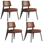 Dining Room Side Chairs Contemporary Metal Kitchen Chair for Home Coffee Armless Set of 4 Clearhalo 'Dining Chairs' 'Dining Tables & Seating' 'dining_chair' 'Furniture' 'furniture_dining_chair' 'Kitchen & Dining Furniture' 5086688
