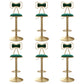 Glam Iron Adjustable Swivel Barstool Low Back Indoor Tall Stool with Upholstered Seat Green 6 Piece Set Clearhalo 'Bar Furniture' 'Bar Stools' 'bar_stools' 'furn' 'furn_bar_stools' 'Furniture' 'furniture_bar_stools' 'Kitchen & Dining Furniture' 5086721