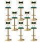 Glam Iron Adjustable Swivel Barstool Low Back Indoor Tall Stool with Upholstered Seat Green 8 Piece Set Clearhalo 'Bar Furniture' 'Bar Stools' 'bar_stools' 'furn' 'furn_bar_stools' 'Furniture' 'furniture_bar_stools' 'Kitchen & Dining Furniture' 5086722