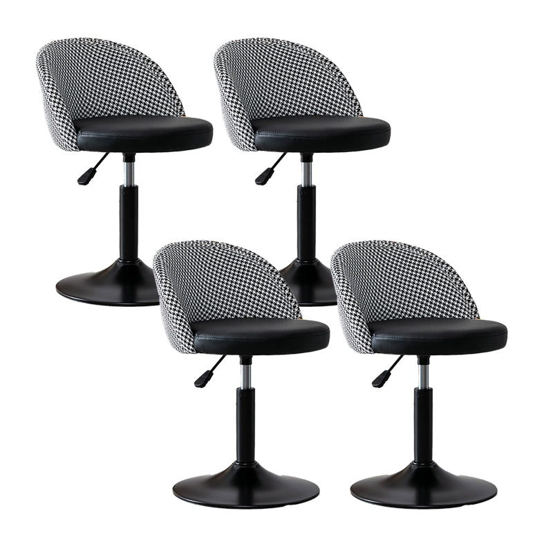Modern Home Adjustable Height Stool Matte Finish Upholstered Bar Stools 4 Piece Set Short Stool(22"H) Clearhalo 'Bar Furniture' 'Bar Stools' 'bar_stools' 'furn' 'furn_bar_stools' 'Furniture' 'furniture_bar_stools' 'Kitchen & Dining Furniture' 5086781