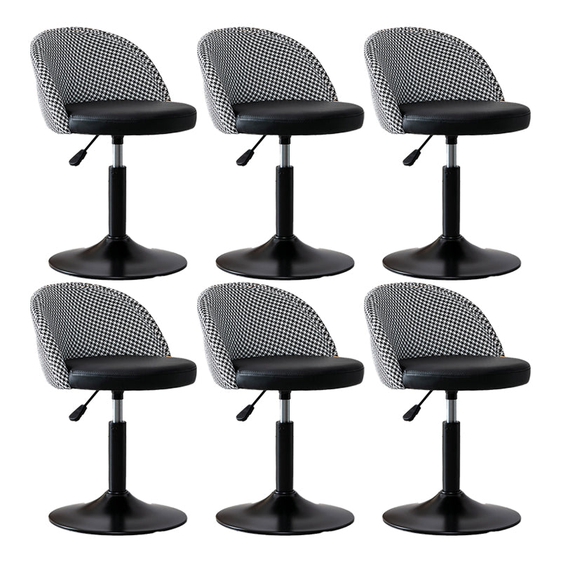 Modern Home Adjustable Height Stool Matte Finish Upholstered Bar Stools 6 Piece Set Short Stool(22"H) Clearhalo 'Bar Furniture' 'Bar Stools' 'bar_stools' 'furn' 'furn_bar_stools' 'Furniture' 'furniture_bar_stools' 'Kitchen & Dining Furniture' 5086782