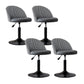 Modern Home Adjustable Height Stool Matte Finish Upholstered Bar Stools 4 Piece Set Short Stool(22"H) Clearhalo 'Bar Furniture' 'Bar Stools' 'bar_stools' 'furn' 'furn_bar_stools' 'Furniture' 'furniture_bar_stools' 'Kitchen & Dining Furniture' 5086789