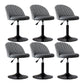 Modern Home Adjustable Height Stool Matte Finish Upholstered Bar Stools 6 Piece Set Short Stool(22"H) Clearhalo 'Bar Furniture' 'Bar Stools' 'bar_stools' 'furn' 'furn_bar_stools' 'Furniture' 'furniture_bar_stools' 'Kitchen & Dining Furniture' 5086791