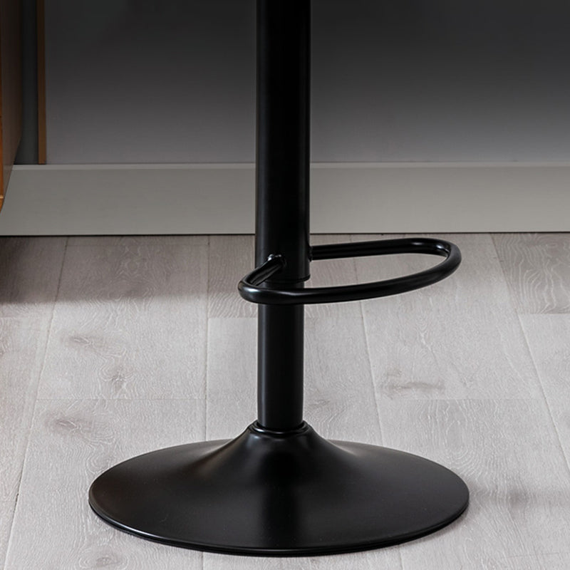 Modern Home Adjustable Height Stool Matte Finish Upholstered Bar Stools Clearhalo 'Bar Furniture' 'Bar Stools' 'bar_stools' 'furn' 'furn_bar_stools' 'Furniture' 'furniture_bar_stools' 'Kitchen & Dining Furniture' 5086793