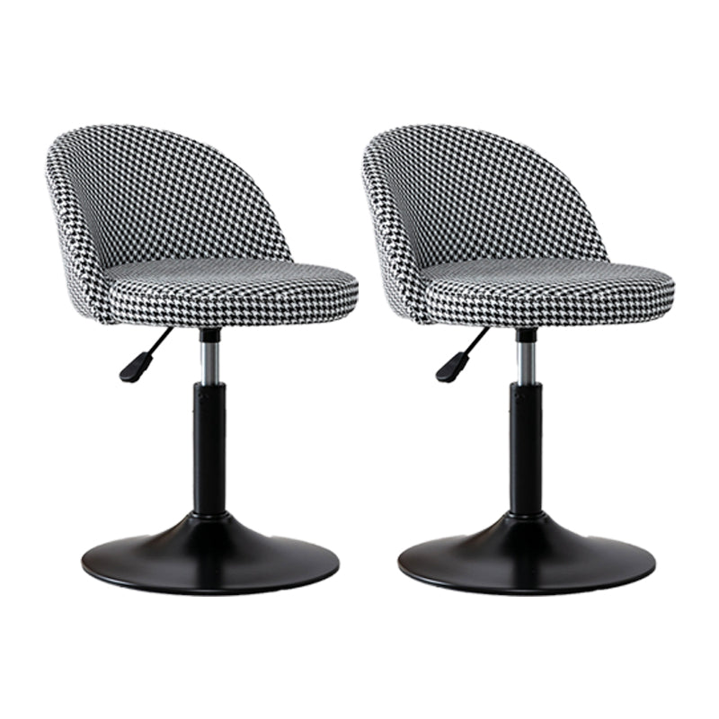 Modern Home Adjustable Height Stool Matte Finish Upholstered Bar Stools 2 Piece Set Short Stool(22"H) Clearhalo 'Bar Furniture' 'Bar Stools' 'bar_stools' 'furn' 'furn_bar_stools' 'Furniture' 'furniture_bar_stools' 'Kitchen & Dining Furniture' 5086809