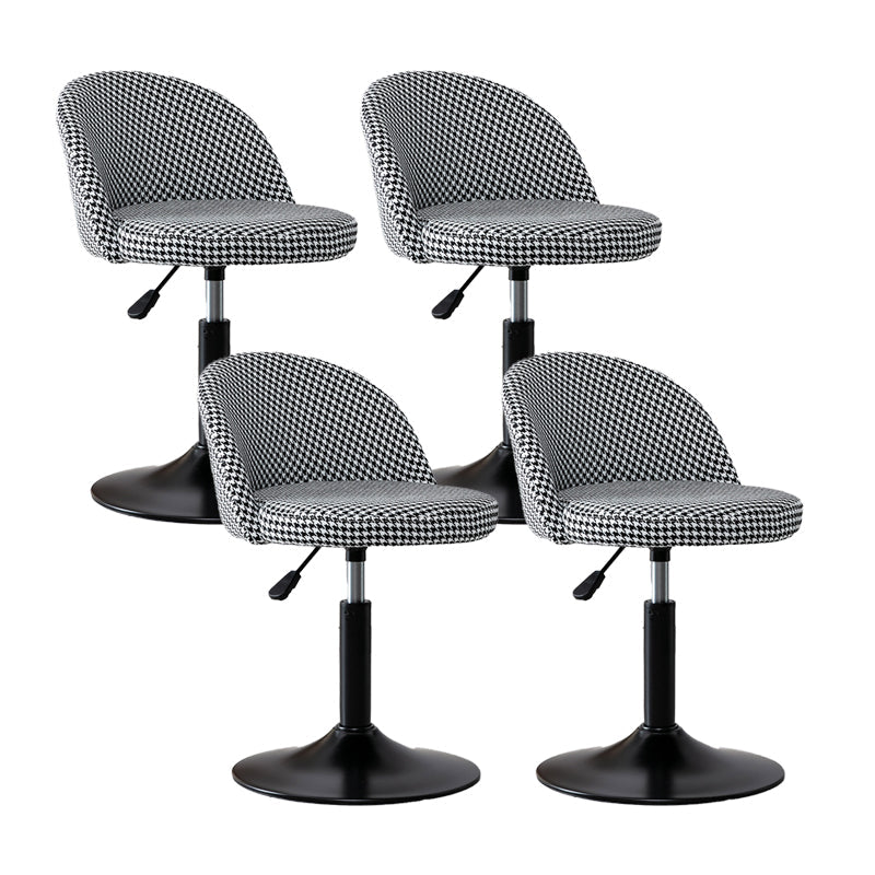 Modern Home Adjustable Height Stool Matte Finish Upholstered Bar Stools 4 Piece Set Short Stool(22"H) Clearhalo 'Bar Furniture' 'Bar Stools' 'bar_stools' 'furn' 'furn_bar_stools' 'Furniture' 'furniture_bar_stools' 'Kitchen & Dining Furniture' 5086810