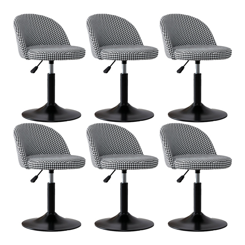 Modern Home Adjustable Height Stool Matte Finish Upholstered Bar Stools 6 Piece Set Short Stool(22"H) Clearhalo 'Bar Furniture' 'Bar Stools' 'bar_stools' 'furn' 'furn_bar_stools' 'Furniture' 'furniture_bar_stools' 'Kitchen & Dining Furniture' 5086811