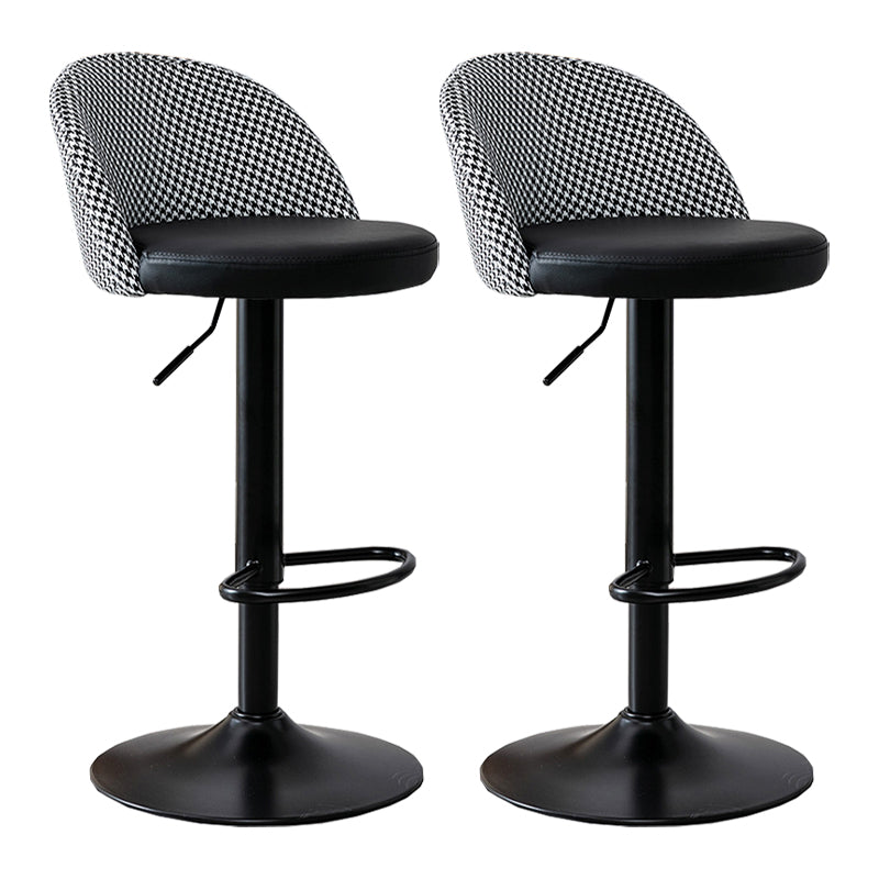 Modern Home Adjustable Height Stool Matte Finish Upholstered Bar Stools 2 Piece Set Bar Stool(31"H) Clearhalo 'Bar Furniture' 'Bar Stools' 'bar_stools' 'furn' 'furn_bar_stools' 'Furniture' 'furniture_bar_stools' 'Kitchen & Dining Furniture' 5086813
